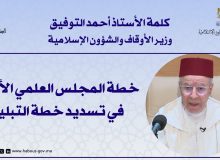 كلمة الأستاذ أحمد التوفيق وزير الأوقاف والشؤون الإسلامية حول خطة المجلس العلمي الأعلى في تسديد خطة التبليغ.